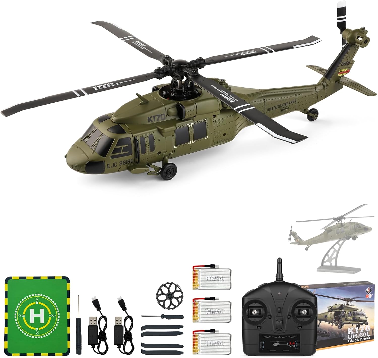 WLtoys K170 Brushless 4-CH RC  - đánh giá và giá Rc Helicopter Large