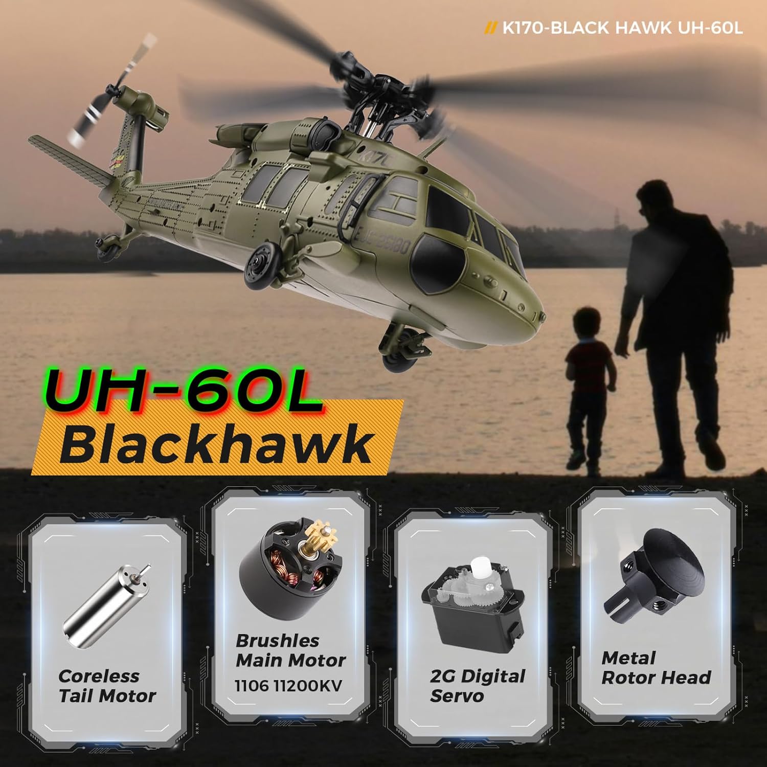 WLtoys K170 Brushless 4-CH RC  - đánh giá và giá Rc Helicopter Large