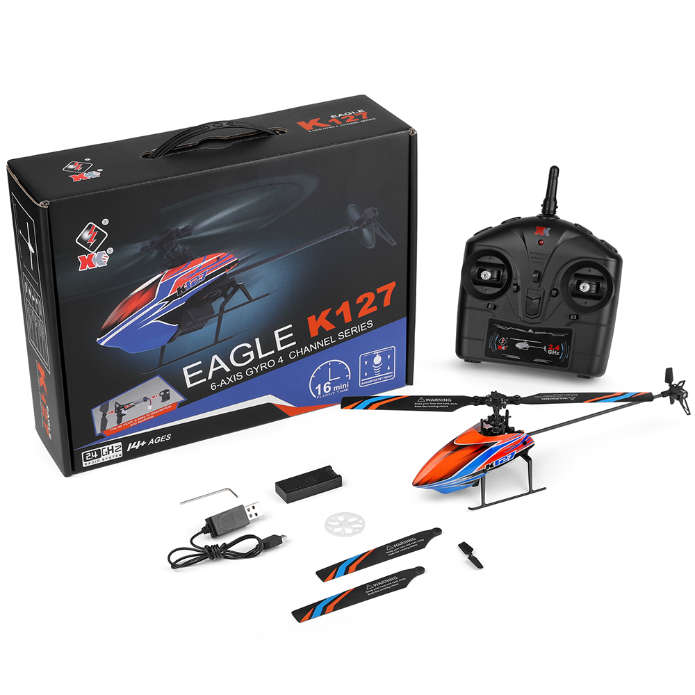 WLtoys XK K127 2.4G 4CH 6-Aixs - đánh giá và giá Rc Helicopter Large